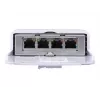 Switch UBIQUITI NanoSwitch Gigabit Ethernet PoE, 4x Gigabit RJ-45, 4x PoE prievadai, 36W biudžetas, 24V DC