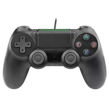 Laidinis žaidimų pultas TRACER SHOGUN PRO Black – 16 mygtukų, analoginis/digitalinis, 1,5 m laidas, vibracija, PC/PS4/PS3