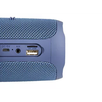 Nešiojamas garsiakalbis MANTA SPK130GO BT – Bluetooth 5.0, TWS, FM, 10W RMS, įkraunamas (juodas, 8×8×19 cm)
