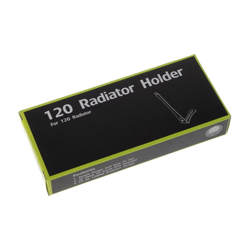 Laikiklis radiatoriui BitsPower BP-120RADHV2-BK – juodas tvirtinimo rėmelis 120 mm radiatoriui