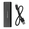 Qoltec 50312 M.2 NVMe SSD dėžutė, USB Type-C, juodos spalvos