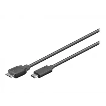 Wentronic goobay USB laidas - Micro-USB B (vyriškas) į USB-C (vyriškas) - USB 3.1 - 60 cm - apverčiamas C kištukas (67995)