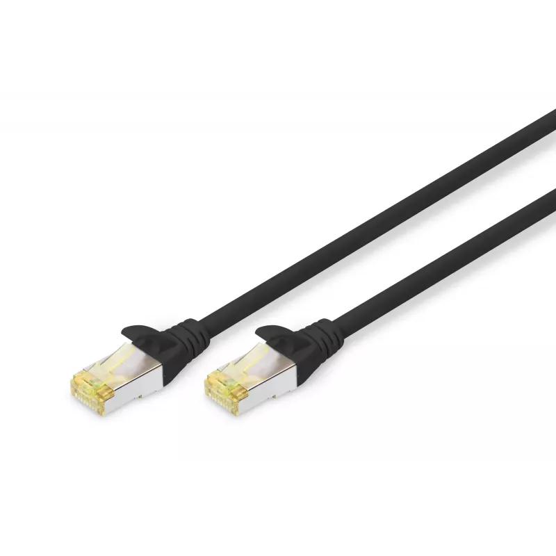 Digitus Professional - Pataisos laidas - RJ-45 (vyriškas) į RJ-45 (vyriškas) - 25 cm - SFTP - CAT 6a - halogenų neturintis, liejinis - juodas (DK-1644-A-0025/BL)