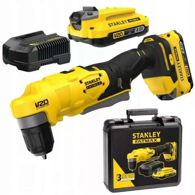 Kampinis atsuktuvas STANLEY V20 SFMCD750D2K 2x2,0 Ah