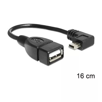USB laidas DeLOCK 83245 0,16 m USB A Mini-USB B juodas