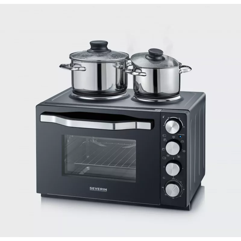 Oro gruzdintuvė / Orkaitė Severin TO 2074 30L 2500W Juoda Grilis