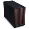 Kompaktinis korpusas Lian Li A3-mATX Wood Edition – riešutmedžio priekinis skydelis, juodas