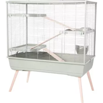 Narvelis triušiams ZOLUX Neolife 100 XL žalias – metalas/plastikas, 990×540×1140 mm, 15 mm tarpai tarp virbų, tinka 10–15,9 kg triušiams
