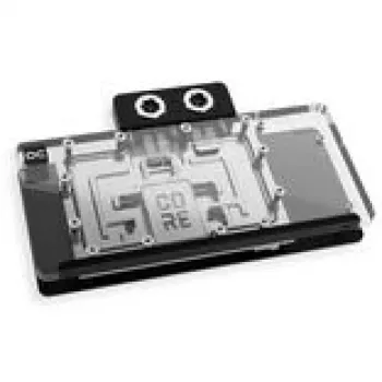 Vaizdo plokštė Alphacool Core RX 9070 XT Taichi skaidrus chromas su galine plokšte