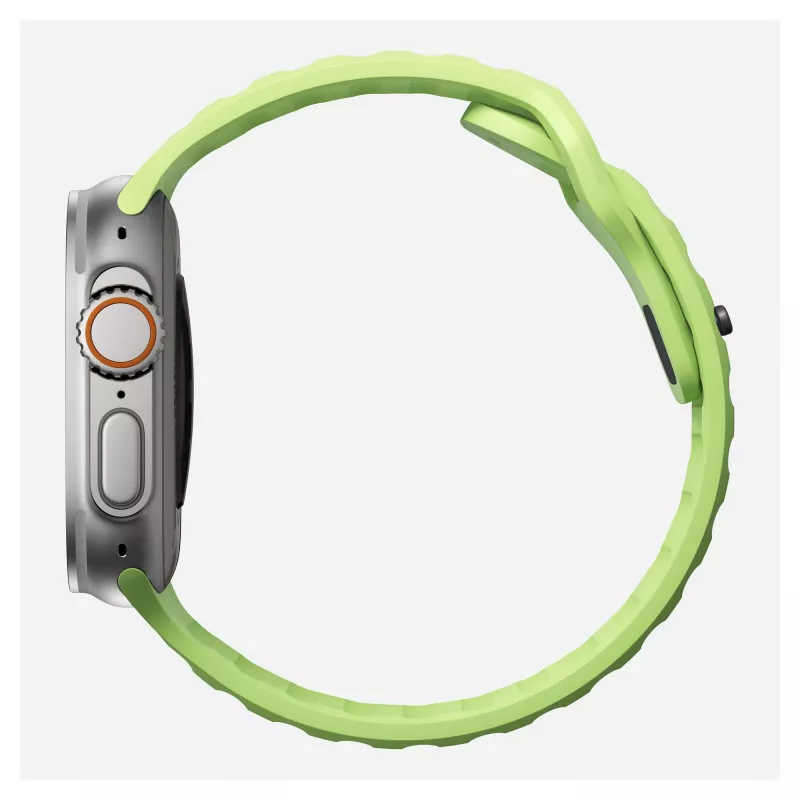 Nomad Sport Band šviesiai žalias guminis dirželis — plotis 21,5 mm, riešui 160–195 mm