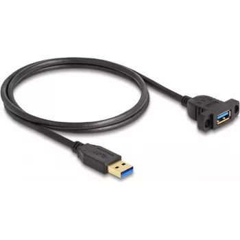 DeLOCK SuperSpeed USB 5 Gbps kabelis USB Type-A kištukas į lizdą 1 m juodas