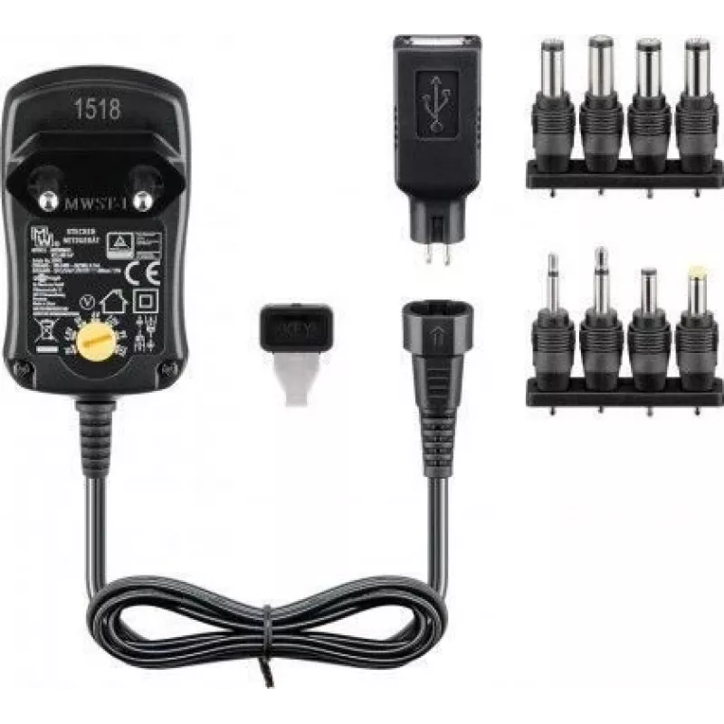 Qoltec Power Strip PDU apsauga nuo perkrovos 19 inch RACK | 1U | 16A | 6xFRENCH | 2m
