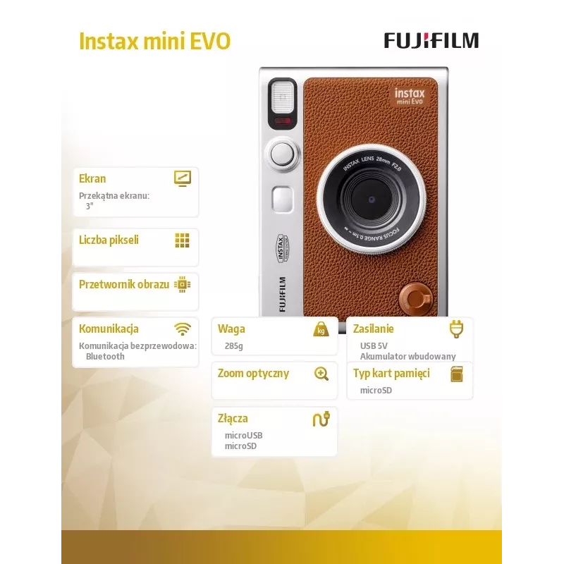 Fotokamera Instax mini EVO ruda
