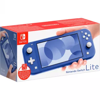 Nintendo Switch Lite (be maitinimo šaltinio), žaidimų konsolė mėlyna