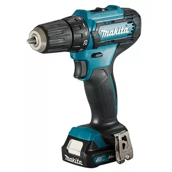 Gręžtuvas Makita DF333DSAE 1700 RPM, greitai užveržiamas griebtuvas, 1,2 kg, juodas, mėlynas