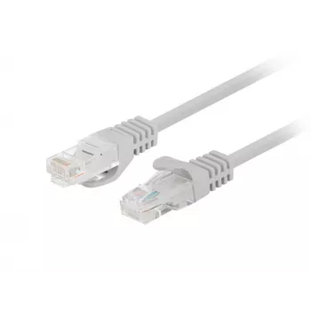 Tinklo kabelis LANBERG PCU5-10CC-0025-S Cat5e U/UTP RJ-45 — 0,25 m, pilkas
