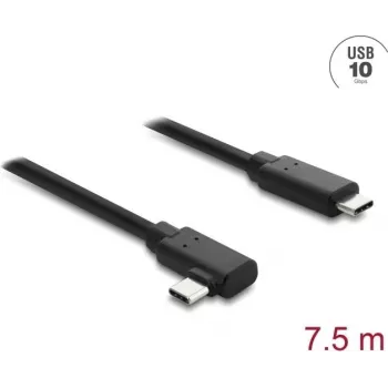 DELOCK aktyvus optinis USB Type-C laidas 10 Gbps, lenktas kištukas į kištuką, 7,5 m