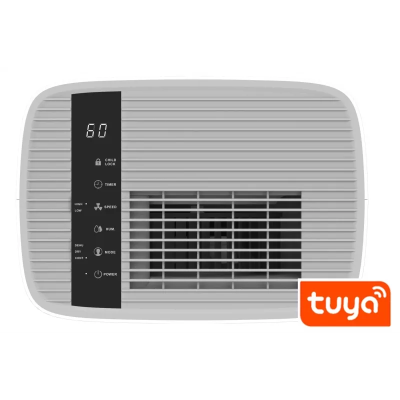 Oro sausintuvas BLAUPUNKT ADH601 — 2,5 L talpa, 16 l/24h, 245 W, 48 dB, Wi‑Fi, 20–40 m², baltas