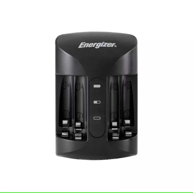 Energizer Pro Charger AC 4 lizdų įkroviklis AA/AAA NiMH baterijoms, 100–240 V, su 4×2000 mAh baterijomis