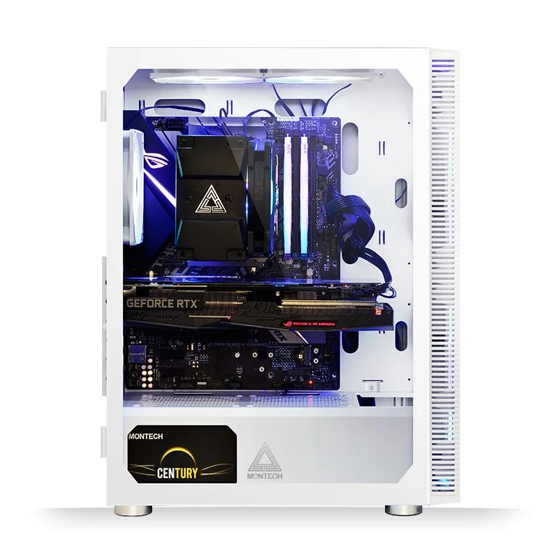 PC korpusas Montech X3 GLASS Midi Tower baltas