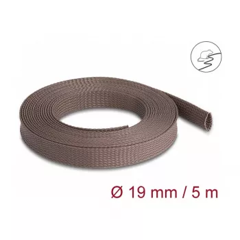 Kabelių mova DeLOCK 20905 ruda, poliesteris, 1,9 cm skersmuo