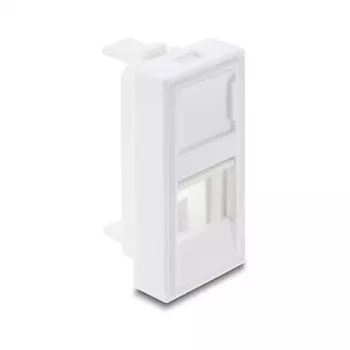 DELOCK Snap-in H modulio dangtelis Keystone lizdui 1 prievadas 22,5×45 mm ABS baltas