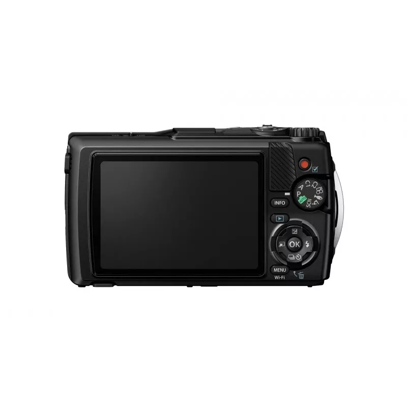 OM Digital Solutions TG-7 12MP 4x priartinimo tvirta kompaktiška kamera – juoda