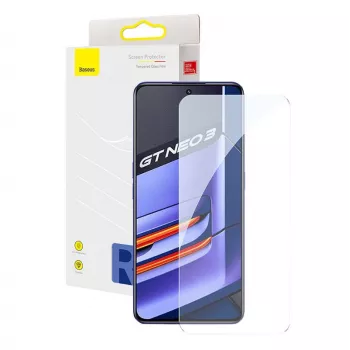 Grūdinto stiklo apsauga Baseus, Realme GT Neo3, 0,33 mm, 9H kietumas