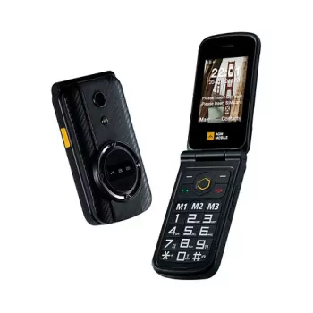 Sulankstomas telefonas AGM M8 FLIP – Dual SIM, 2,8 colio (7,11 cm) ekranas, 1500 mAh baterija, 162 g, Juoda