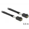 Delock vidinis SAS kabelis - SAS 6Gbit/s - 4x Mini SAS HD (SFF-8643) į 4x Mini SAS HD (SFF-8643) - 50 cm - skirtas P/N: 62703, 62704