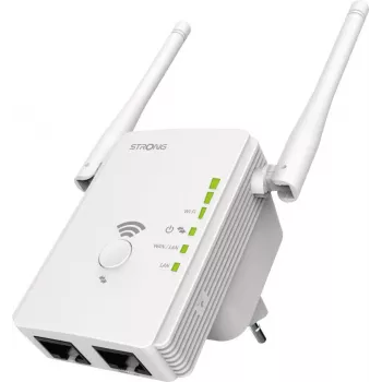 Strong REPEATER300V2 Tiltas ir kartotuvas 300 Mbit/s Baltas (REPEATER300V2)