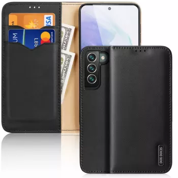 Dux Ducis Hivo odinis dėklas su atvartu Samsung Galaxy S22+ (S22 Plus) juodas