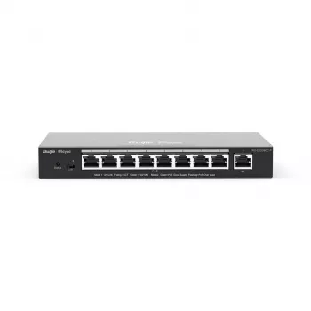 Ruijie Networks RG-ES209GC-P valdomas tinklo jungiklis Gigabit Ethernet (10/100/1000) Power over Ethernet (PoE) juodas