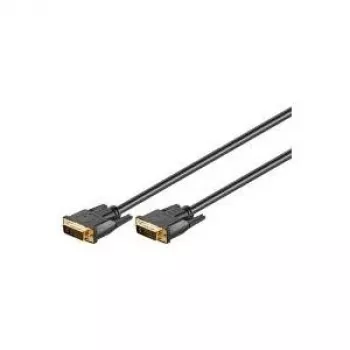 Wentronic Goobay DVI-I FullHD kabelis Dual Link, juodas, 3 m - DVI-I kištukas Dual-Link (24+5 kontaktai) > DVI-I kištukas Dual-Link (24+5 kontaktai) (69210)
