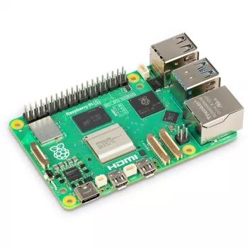 Vienos plokštės kompiuteris Raspberry Pi 5 16 GB, 2,4 GHz Cortex-A76, MicroSD, USB 3.2, Wi-Fi 5
