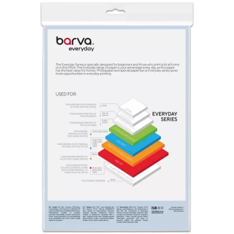 Barva BE220-175 fotopopierius A4 matinis 220 g/m² 20 lapų