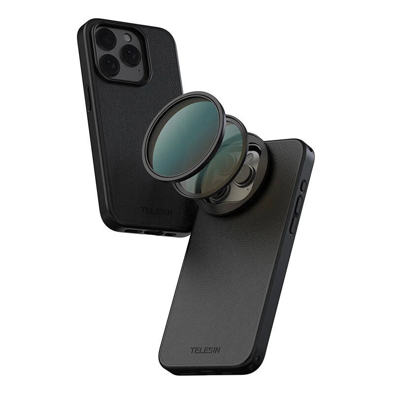CPL filtras Telesin P10-FLT-02 58mm, skirtas iPhone 15 Pro / Pro Max