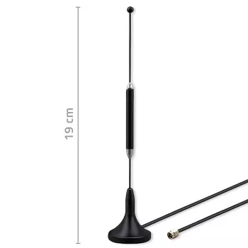 Išorinė 4G LTE antena QOLTEC 5 dBi 600–2700 MHz SMA jungtis 3 m kabelis
