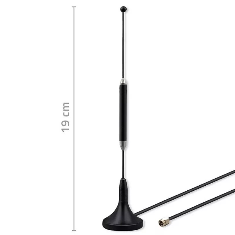 Išorinė 4G LTE antena QOLTEC 5 dBi 600–2700 MHz SMA jungtis 3 m kabelis