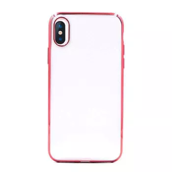 Minkštas dėklas Devia iPhone XS Max, raudonas TPU apsauginis dangtelis