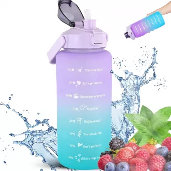 Extralink Motyvacinis butelis, vandens butelis, 2000 ml, violetinė-mėlyna, BUT-992