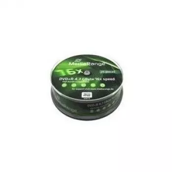 MediaRange 25 vnt. DVD+R 4,7 GB 16x rištuose MR404