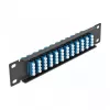Patch Panel 1U DeLOCK 66776 – 12 portų LC Quad šviesolaidžio skydelis