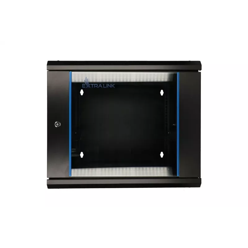 Extralink sieninis RACK spintos korpusas 9U 600x600 AZH juodas, varstomas