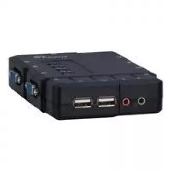 Inter-Tech Argus KVM CS-41UA – KVM / garso jungiklis – 4 x KVM / garsas – 1 vietinis vartotojas – stalinis (88887167)