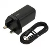 iBOX C-65 Black, universalus 65W GaN įkroviklis su UK kištuku