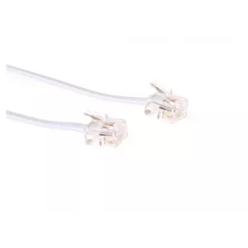 Telefono laidas Microconnect MPK181W RJ11 RJ11 1 m baltas
