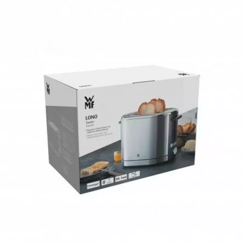 Skrudintuvas WMF Bueno Pro 6 – 2 plytelės, 870 W, sidabrinis/juodas