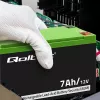 Qoltec 53076 AGM baterija | 12V | 7Ah | Apsaugos sistemoms