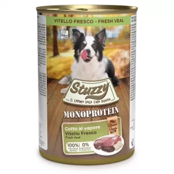 STUZZY Monoprotein Veršiena - šlapias šunų maistas - 400 g